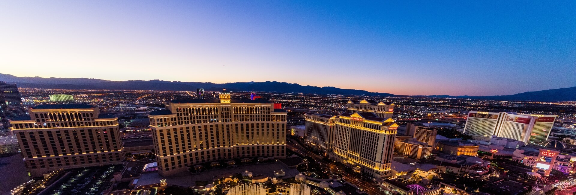 Panoramic view of Las Vegas.
