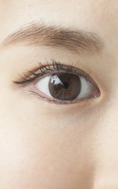 Close-up of an Asian eye width=