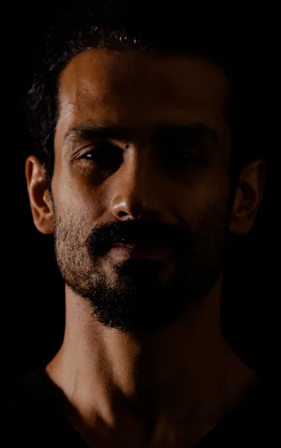 Male portrait with dramatic lighting